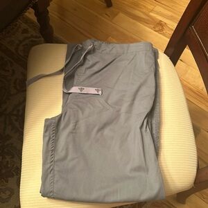 Gray scrub pants